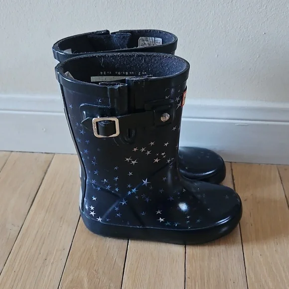 Toddler Star Print Hunter Boots - Picture 3 of 8